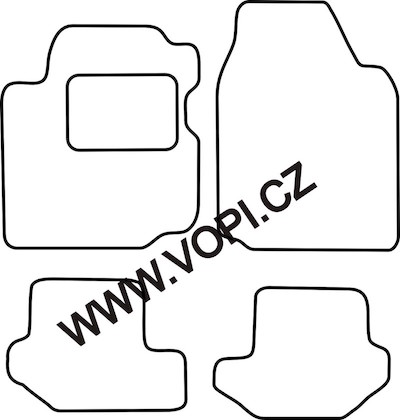 Autokoberce Mazda 121 1996 - 2003 Royalfit (2813)